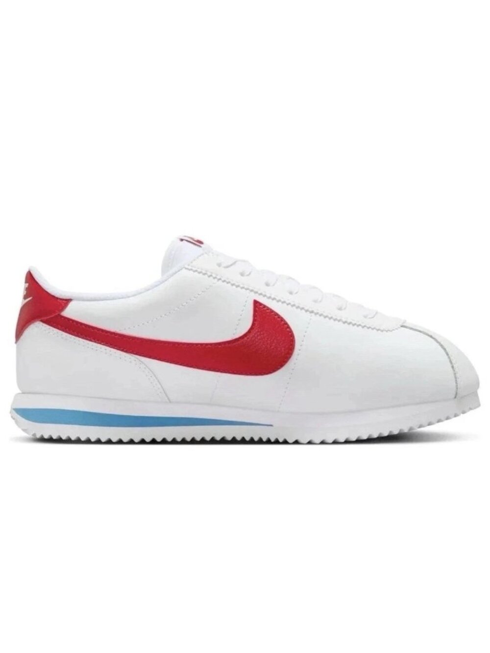 Nike Cortez White Varsity Red Blue Women's Size 7 Shoes NWT